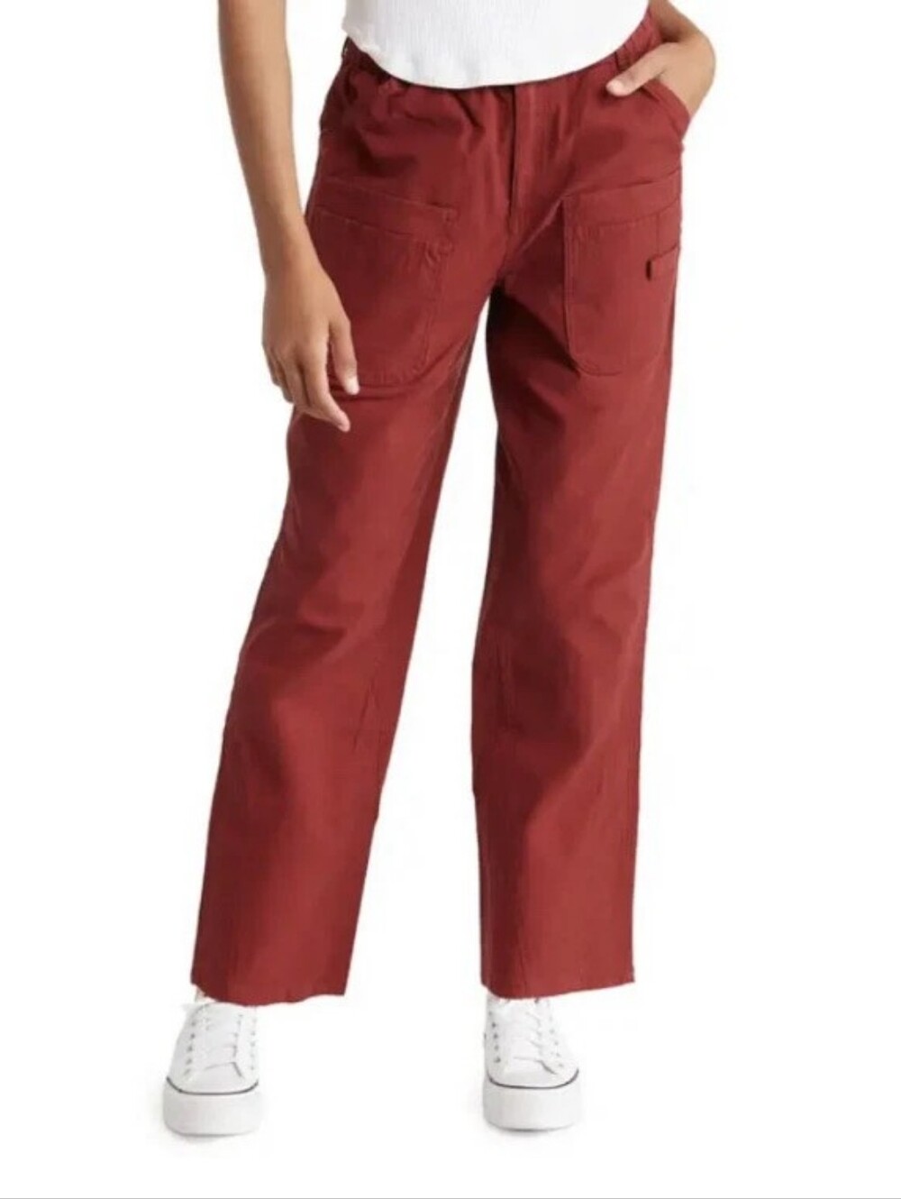 FREE PEOPLE MOVEMENT Voyage Cargo Pants In Red Small